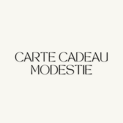 Carte-cadeau Modestie